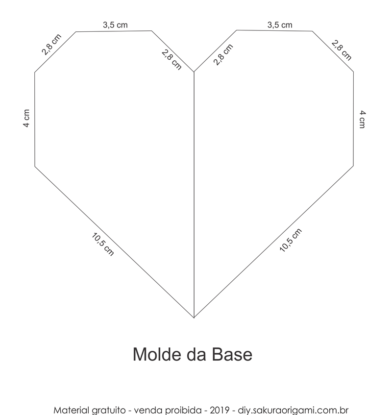 moldes de corações